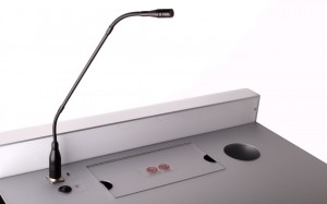 Podium with Microphone Point and Light Switch