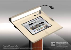 Multimedia Podium Lectern Rostrum.